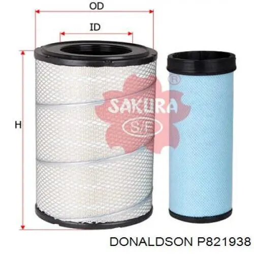 Filtro de ar 8980714210 Isuzu
