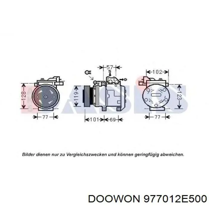 Compre 977012E500 Doowon Compressor de aparelho de ar condicionado