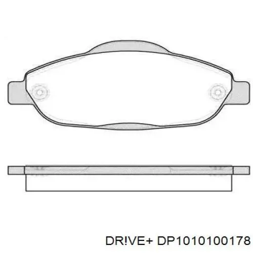 DP1010100178 Dr!ve+ Sapatas do freio dianteiras de disco