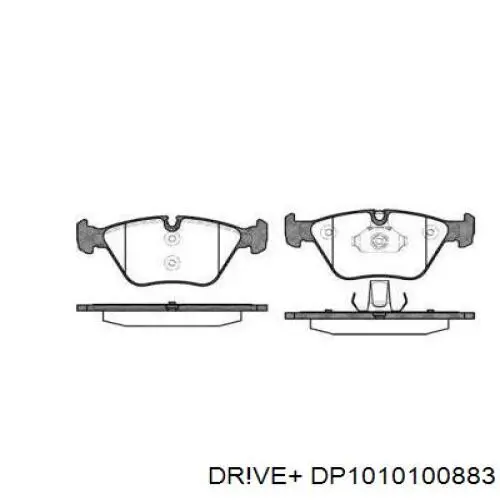 Sapatas do freio dianteiras de disco Dr!ve+ DP1010100883 preço, a partir de 34,52 USD