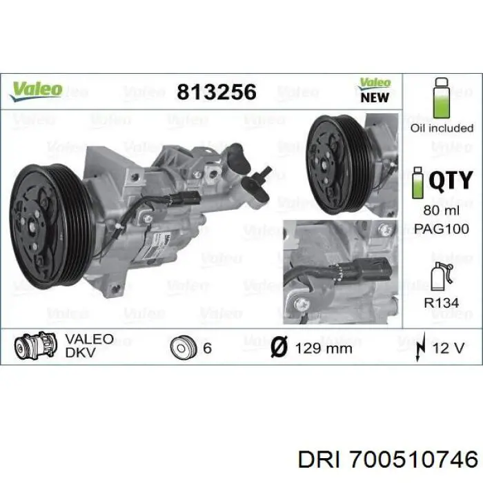 Compre 700510746 DRI Compressor de aparelho de ar condicionado