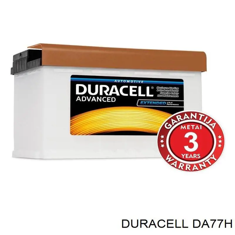 DA77H Duracell Bateria recarregável (PILHA)
