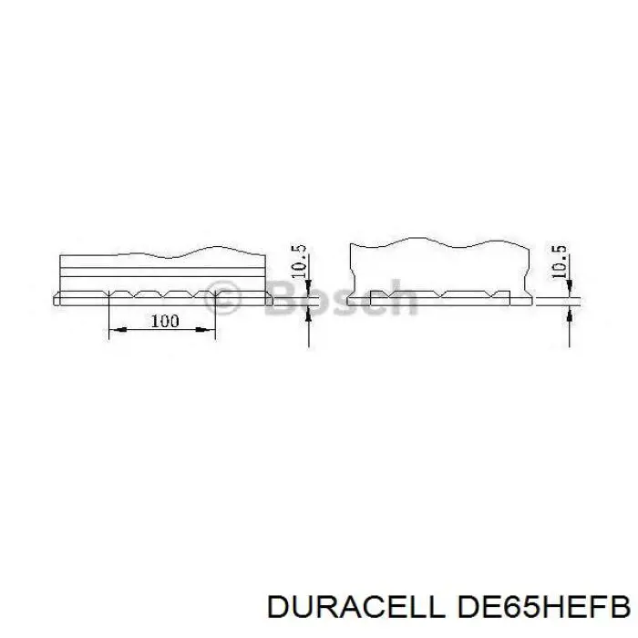 DE65HEFB Duracell Bateria recarregável (PILHA)