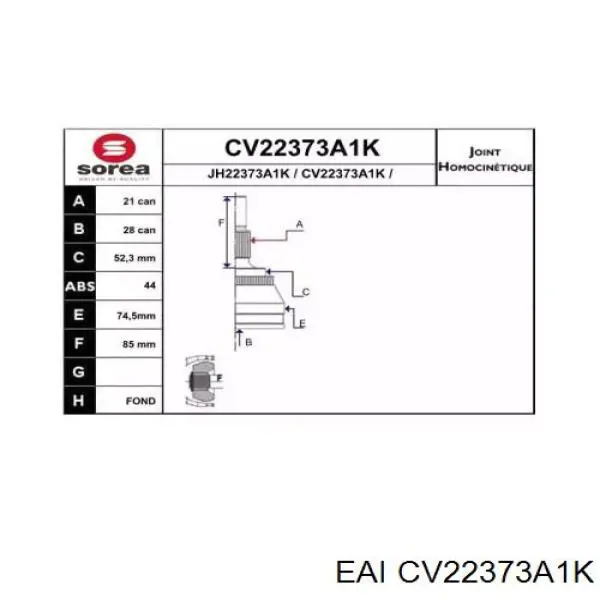 Compre KRN772 LPR Junta homocinética externa dianteira