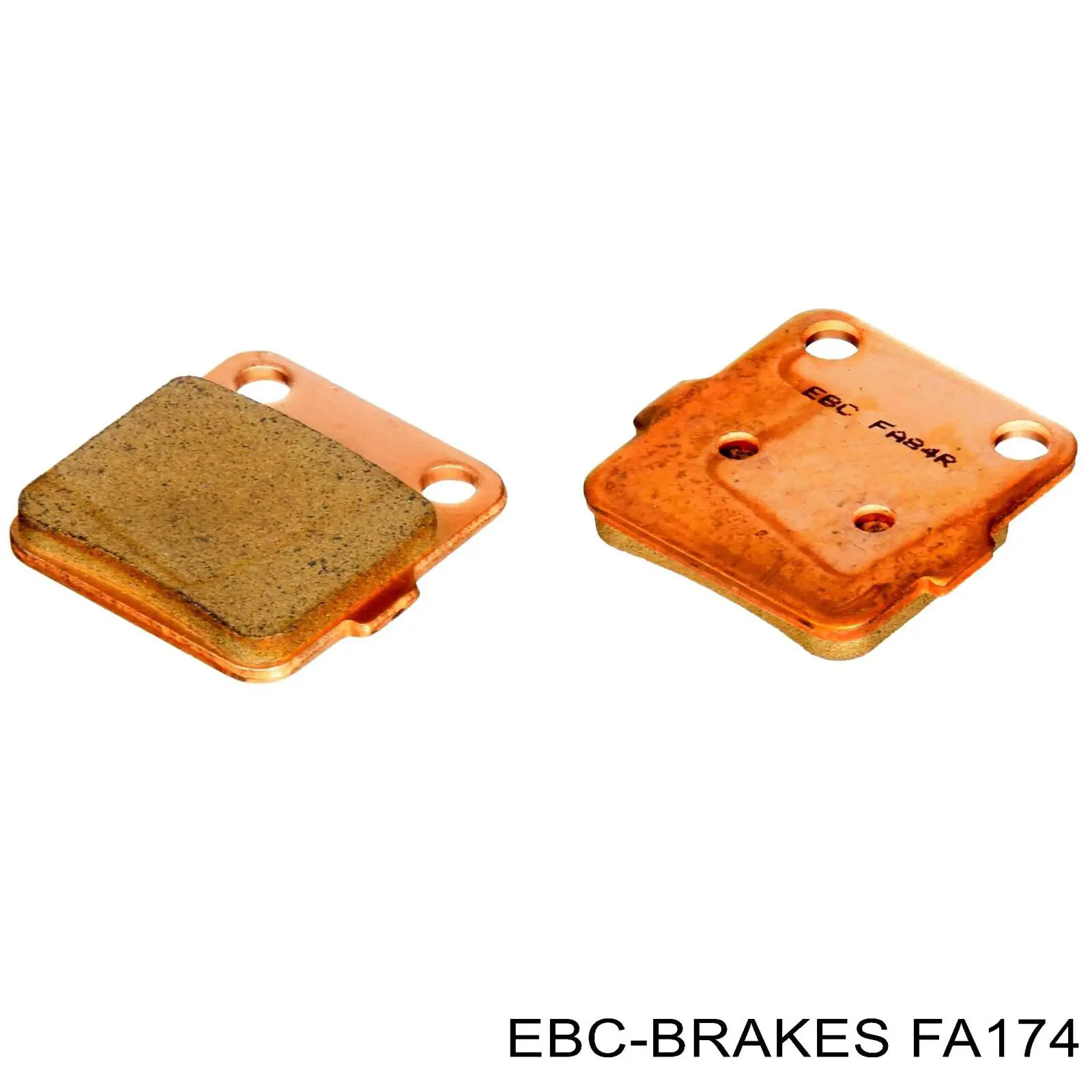 FA174 EBC Brakes Sapatas do freio traseiras de disco
