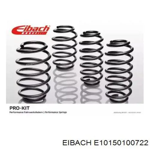 E10150100722 Eibach Kit de molas de suspensão para automóvel