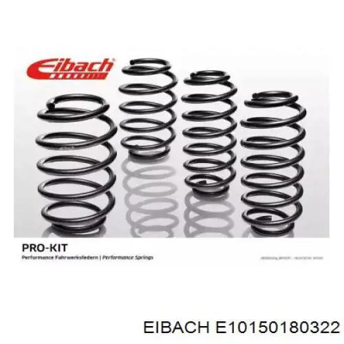 E10150180322 Eibach Kit de molas de suspensão para automóvel