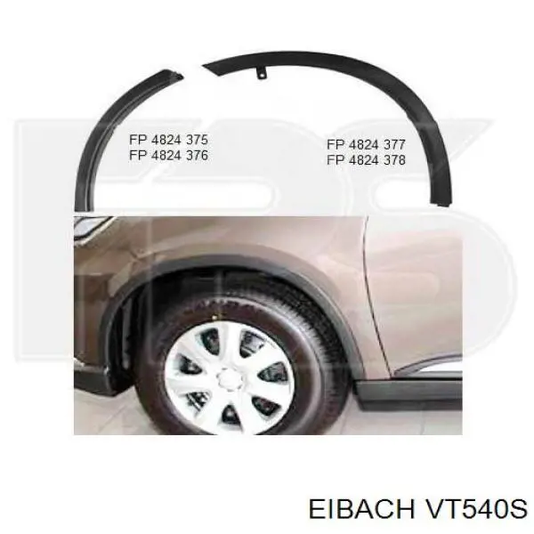  Eibach VT540S preço, a partir de 67,49 USD