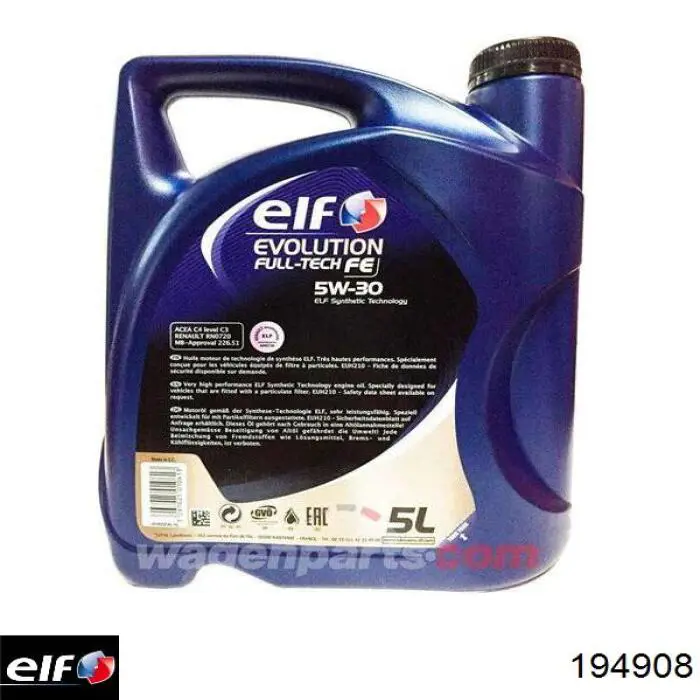 Óleo para motor 194908 ELF