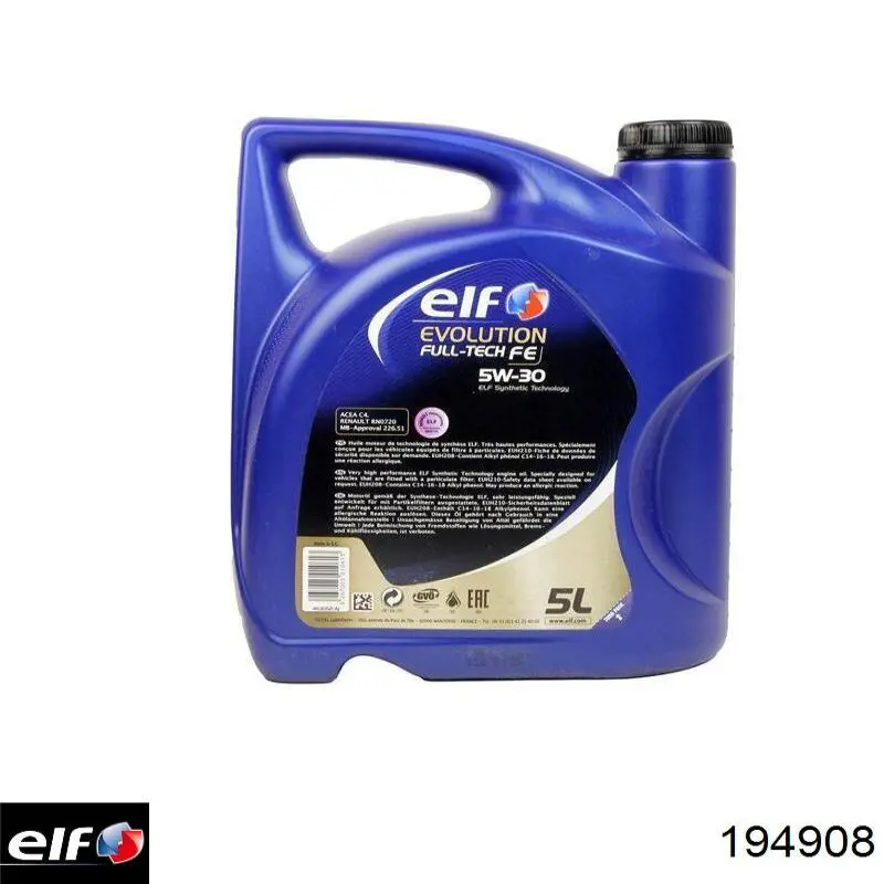 Óleo para motor 194908 ELF