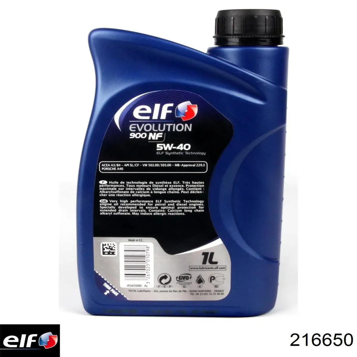 Óleo para motor 216650 ELF