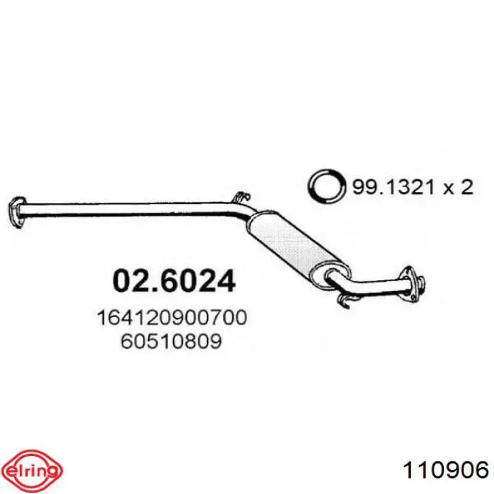 Compre 110906 Elring Vedante de rolha de panela de motor
