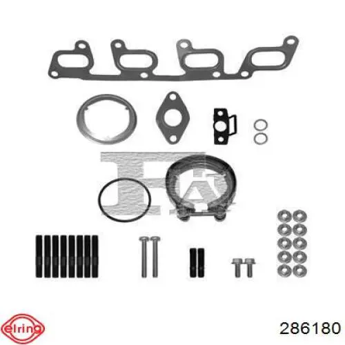 286180 Elring Vedante de turbina, kit de montagem