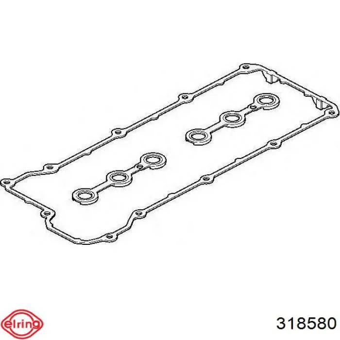 Compre 318580 Elring Vedante da tampa de válvulas de motor, kit