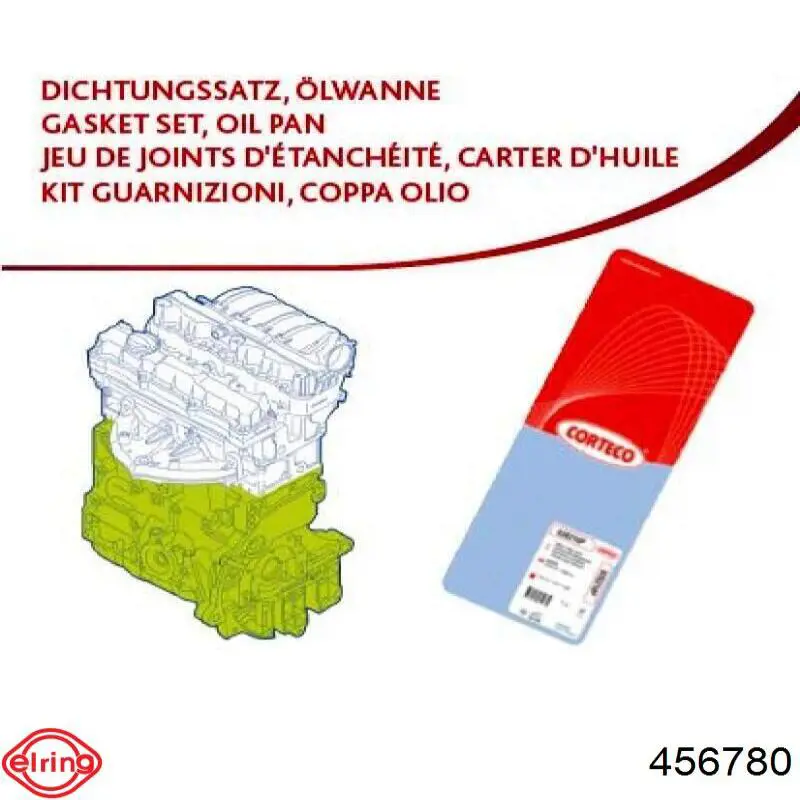 456780 Elring Kit de vedantes de motor completo