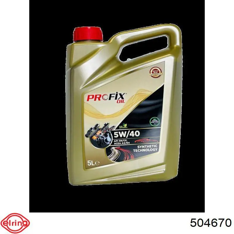 504670 Elring Vedante de tampa dianteira de motor