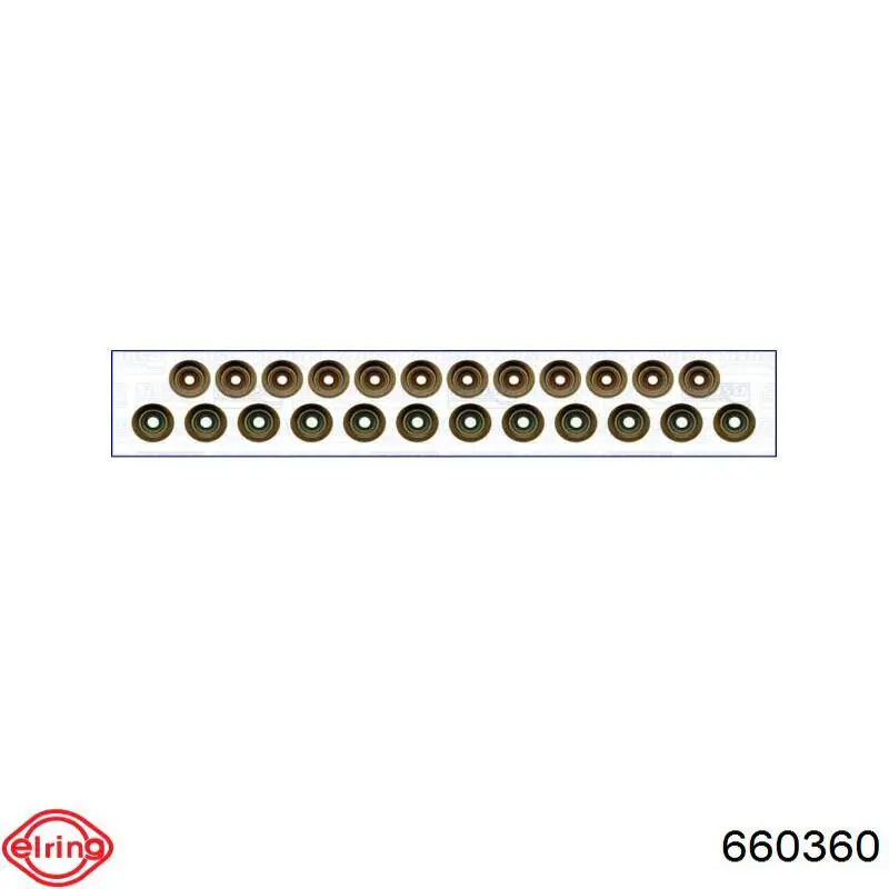 660360 Elring Vedação de válvula (de óleo) de escape, kit