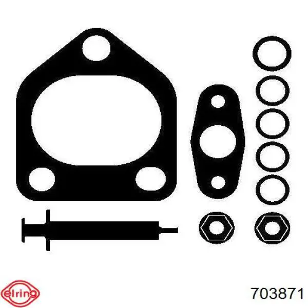 Vedante de turbina, kit de montagem 082TA14411000 Mahle Original