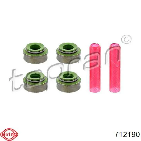 Vedação de válvula (coletor de óleo), admissão/escape, kit para um motor Elring 712190 preço, a partir de 8,94 USD