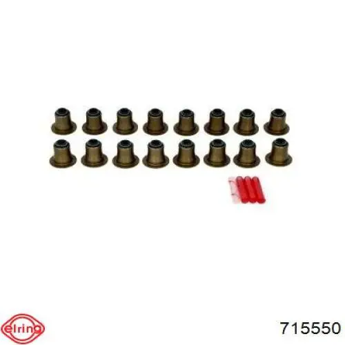 715550 Elring Vedação de válvula (coletor de óleo), admissão/escape, kit para um motor