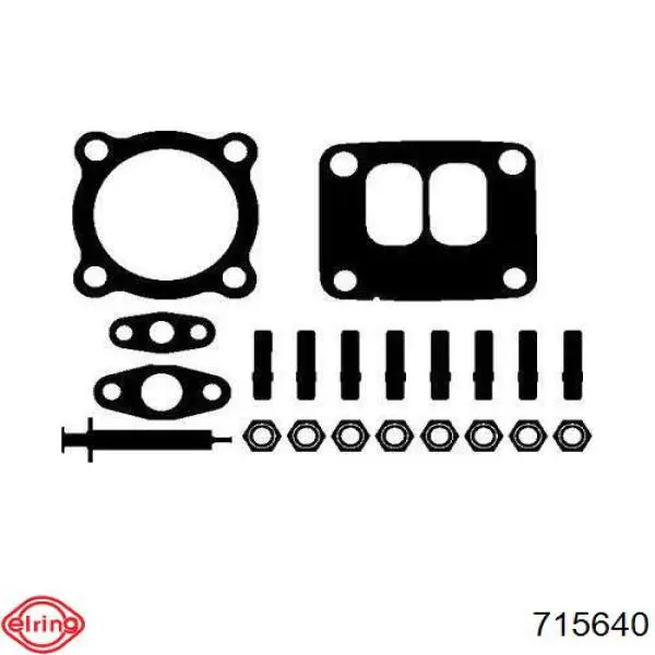Vedante de turbina, kit de montagem Elring 715640 preço, a partir de 29,56 USD