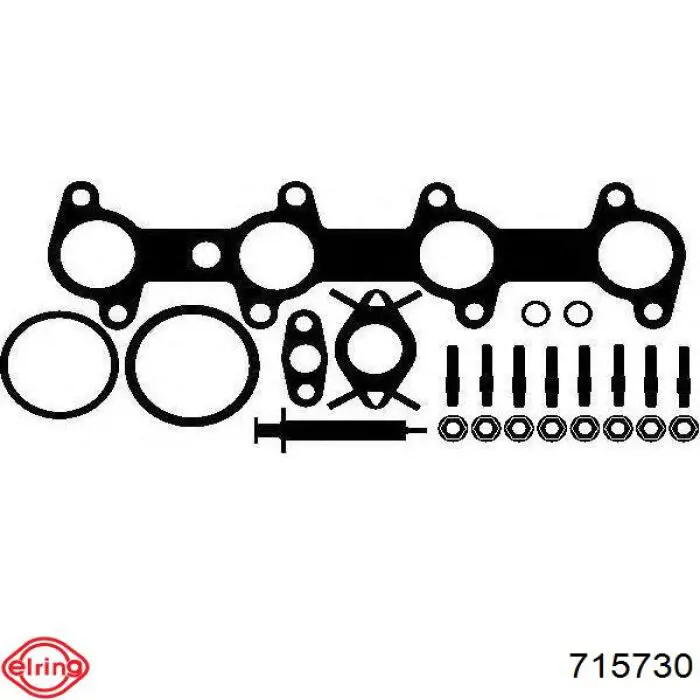 Vedante de turbina, kit de montagem Elring 715730 preço, a partir de 40,16 USD