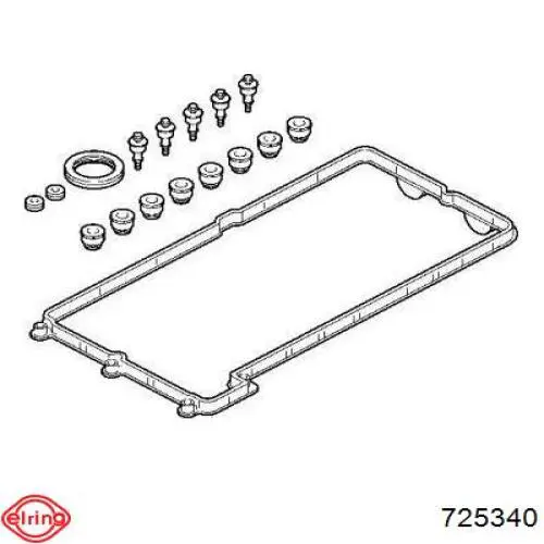 Compre 725340 Elring Vedante da tampa de válvulas de motor esquerdo