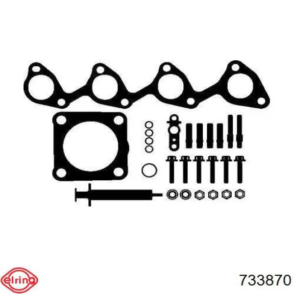 Compre 733870 Elring Vedante de turbina, kit de montagem