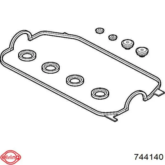 Vedante da tampa de válvulas de motor, kit Elring 744140 preço, a partir de 14,38 USD