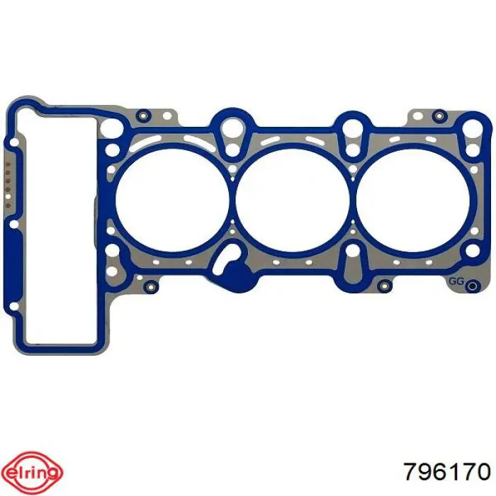 796170 Elring Vedante esquerdo de cabeça de motor (CBC)