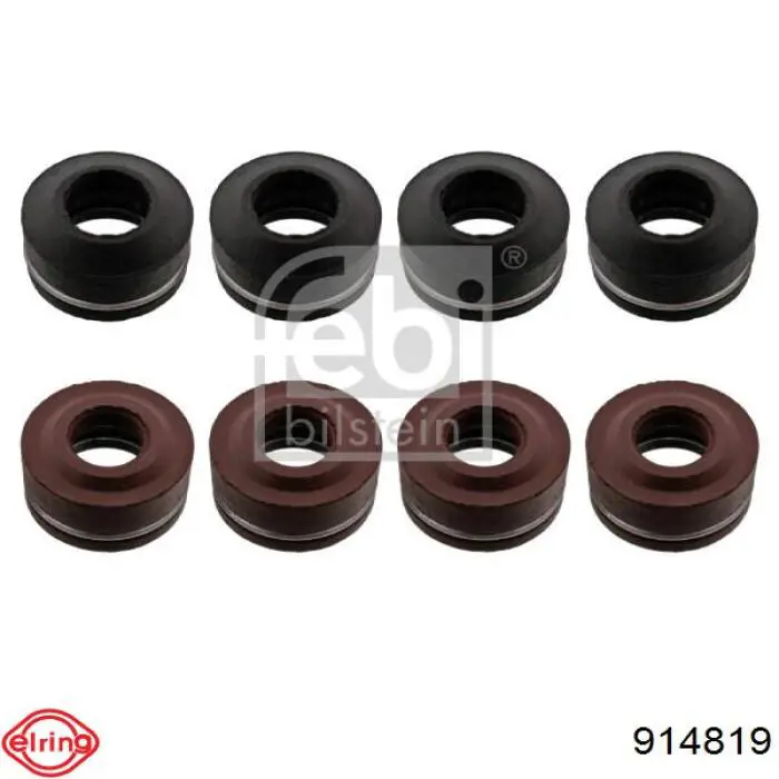 914819 Elring Vedação de válvula (coletor de óleo), admissão/escape, kit para um motor