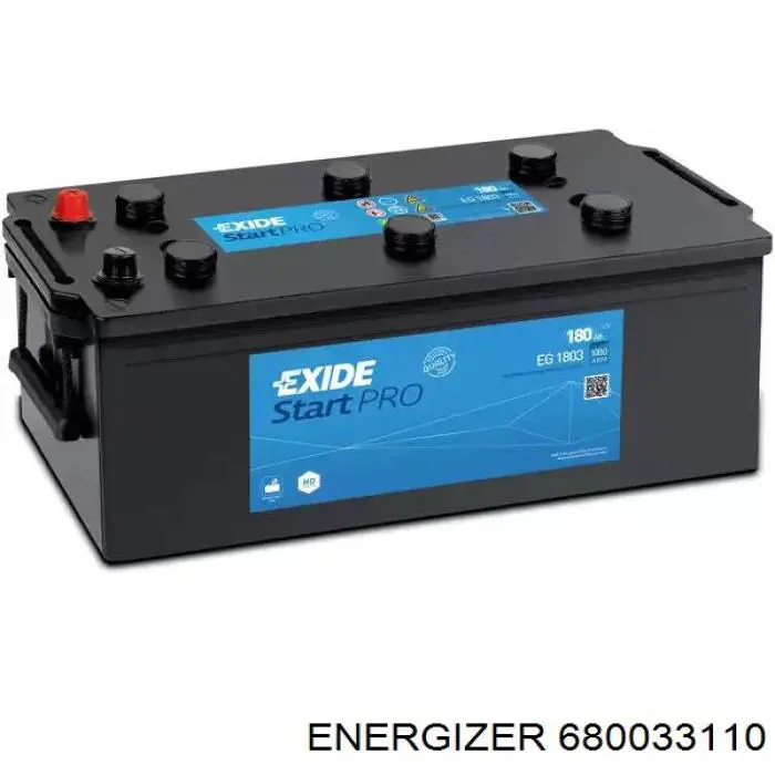 Bateria recarregável (PILHA) 680033110 Energizer