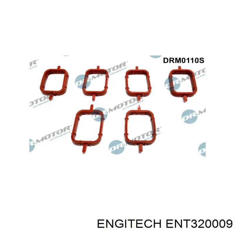 ENT320009 Engitech Vedante de tubo coletor de admissão