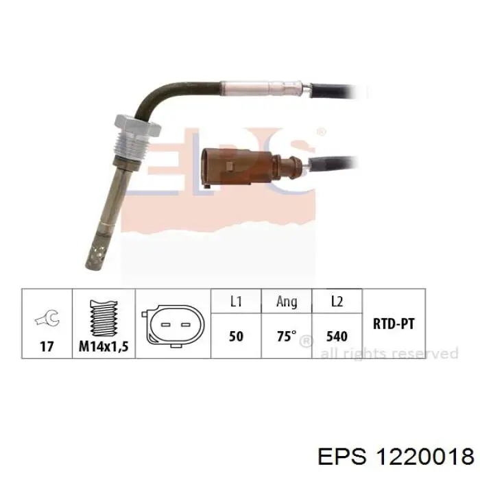 Compre 0986259067 Bosch Sensor de temperatura dos gases de escape (GE), antes de filtro de partículas diesel