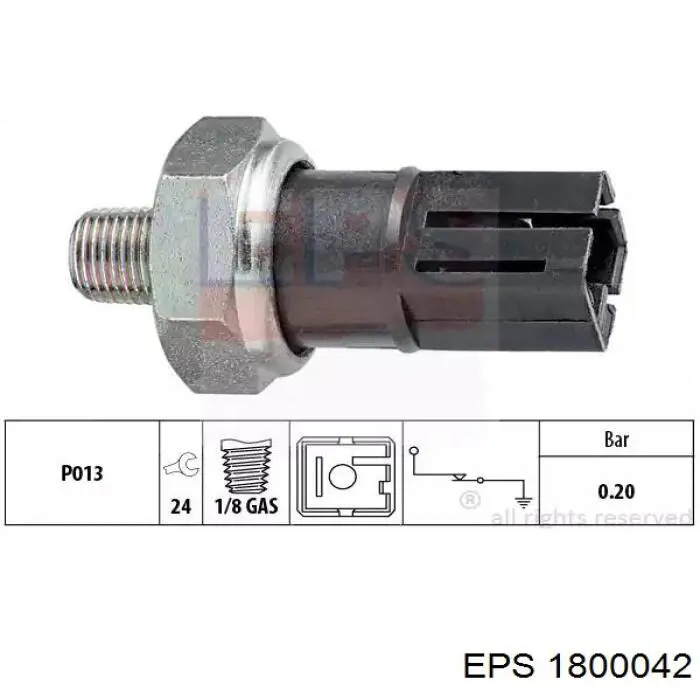 Sensor de pressão de óleo EPS 1800042 preço, a partir de 7,71 USD