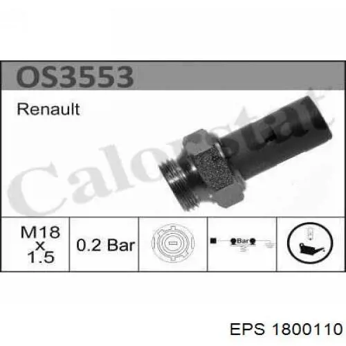 Compre 1800110 EPS Sensor de pressão de óleo