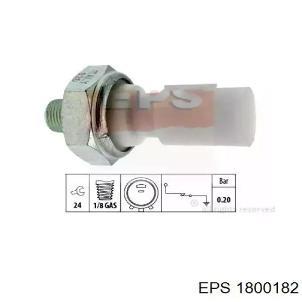 Sensor de pressão de óleo EPS 1800182 preço, a partir de 13,85 USD