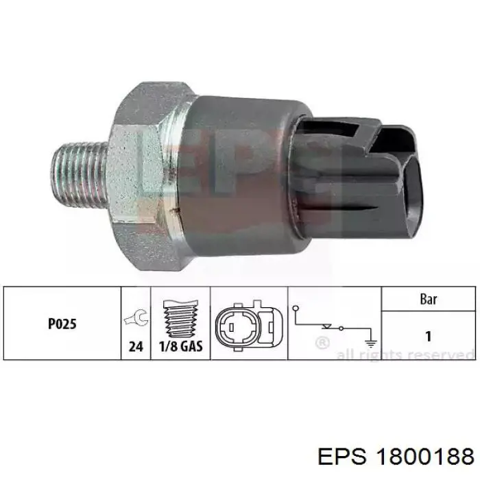 1800188 EPS Sensor de pressão de óleo