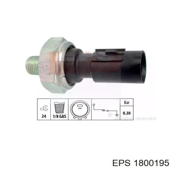 1800195 EPS Sensor de pressão de óleo