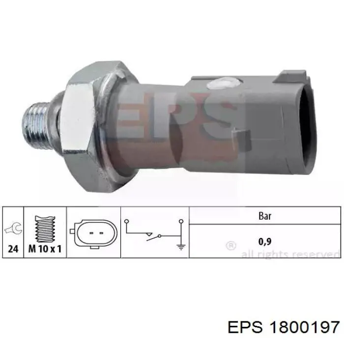 1800197 EPS Sensor de pressão de óleo