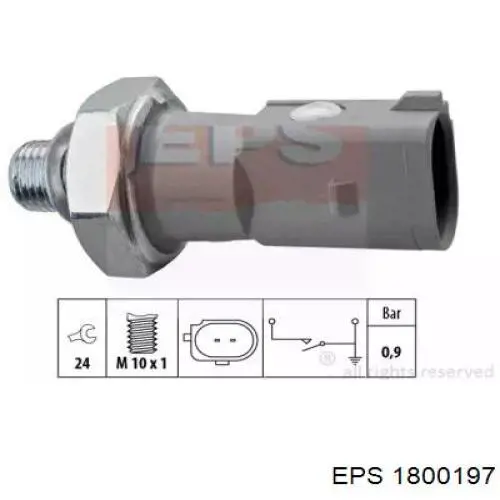 Sensor de pressão de óleo EPS 1800197 preço, a partir de 9,58 USD