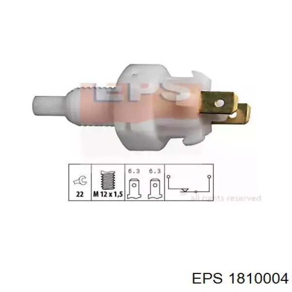 Sensor de ativação do sinal de parada EPS 1810004 preço, a partir de 5,36 USD