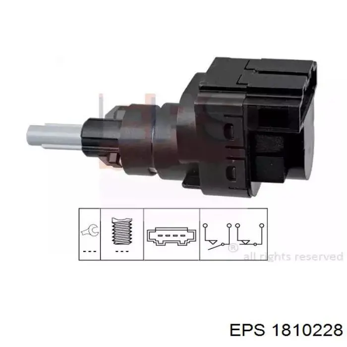 Sensor de ativação do sinal de parada EPS 1810228 preço, a partir de 10,40 USD