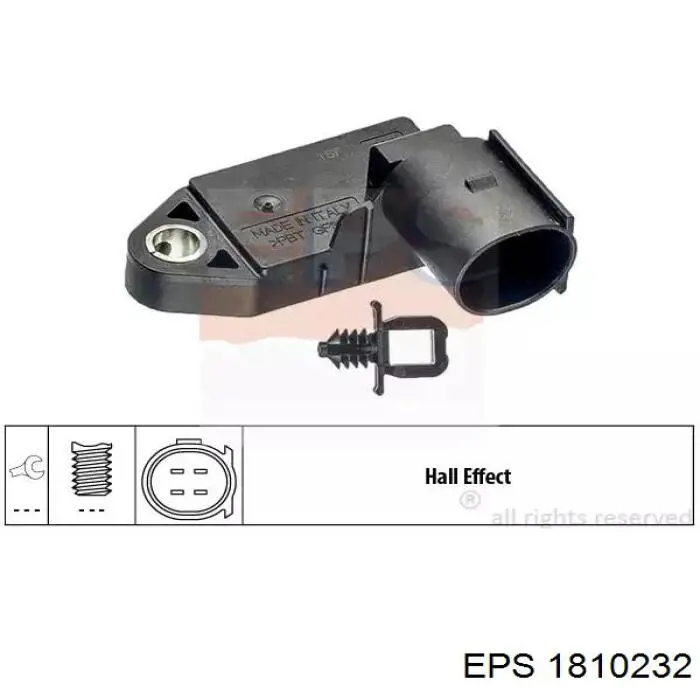1810232 EPS Sensor de ativação do sinal de parada
