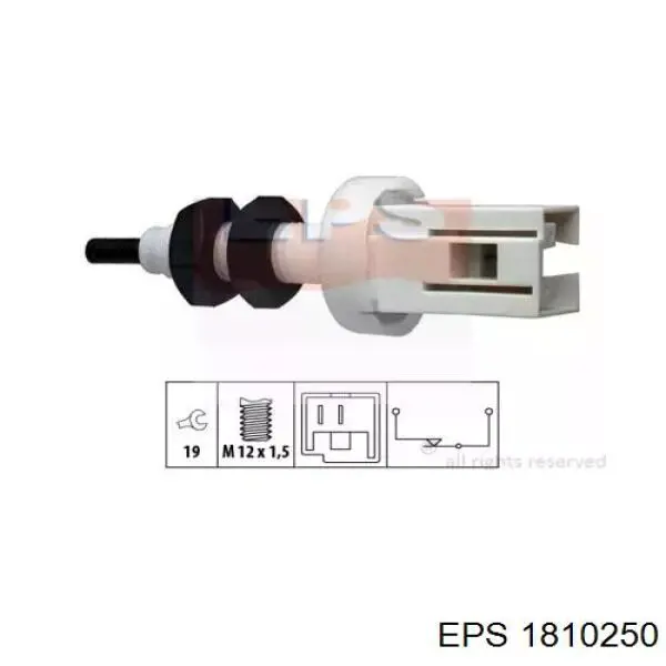 Sensor de ativação do sinal de parada 4856030 Iveco