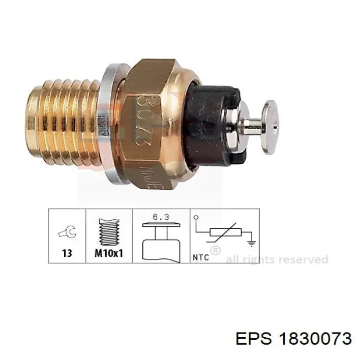 Sensor de temperatura do fluido de esfriamento EPS 1830073 preço, a partir de 5,78 USD