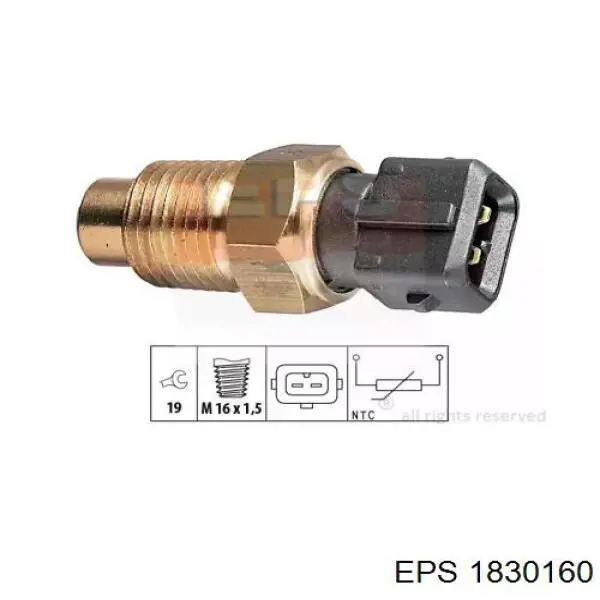 Sensor de temperatura do fluido de esfriamento EPS 1830160 preço, a partir de 16,73 USD