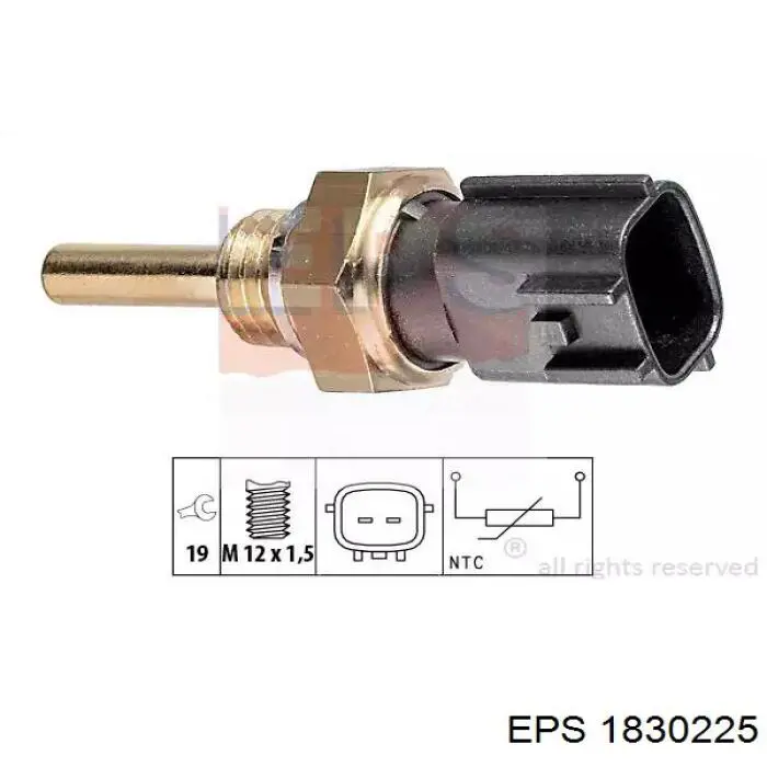 Sensor de temperatura do fluido de esfriamento EPS 1830225 preço, a partir de 12,76 USD