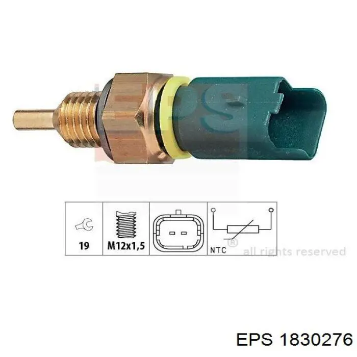 Sensor de temperatura do fluido de esfriamento EPS 1830276 preço, a partir de 11,47 USD