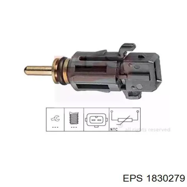 1830279 EPS Sensor de temperatura do fluido de esfriamento